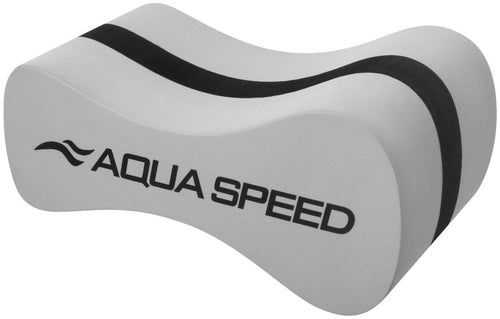 Aqua Speed Adult Pull Buoy WAVE - Silver/Black-Pull Buoy-Aqua Speed-SwimPath