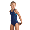 Arena Pro Graphic Girl's Swimsuit - Navy/Turquoise-Swimsuit-Arena-30-SwimPath