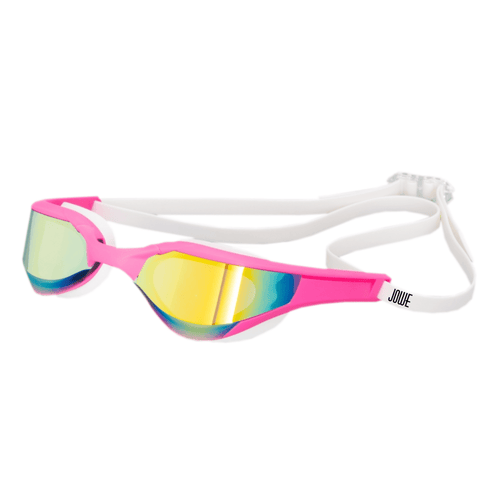 Jowe Breakout Mirrored Racing Goggles - Pink/Gold-Goggles-Jowe-SwimPath