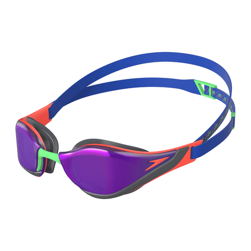 Speedo Fastskin Pure Focus Mirror Goggle - Purple/Blue-Goggles-Speedo-SwimPath