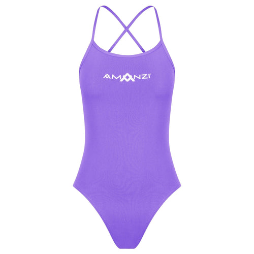 AMANZI Women's Tie-Back Swimsuit - Violet-Swimsuit-Amanzi-SwimPath
