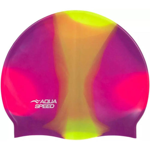 Aqua Speed Bunt Swimming Cap - Pink Rainbow-Swimming Caps-Aqua Speed-SwimPath