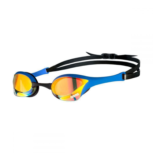 Arena Cobra Ultra Swipe Mirror Goggles - Blue/Yellow/Copper-Goggles-Arena-SwimPath