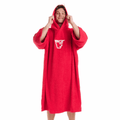 Buz Adults Unisex Hooded Changing Robe - Sunset Red-Changing Robe-Buz-SwimPath