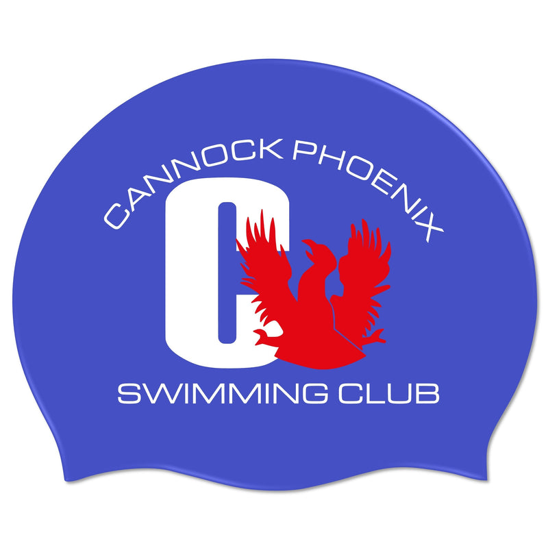 Cannock Phoenix Swimming Club Silicone Swimming Cap-Team Kit-Cannock Phoenix-SwimPath