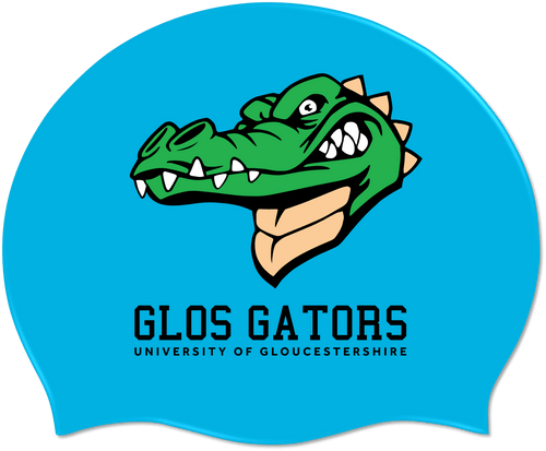 Gloucester Gators Silicone Swimming Cap - Sky Blue-Team Kit-Glos Gators-Sky Blue-SwimPath