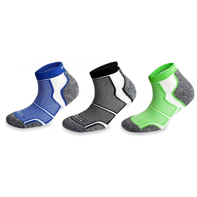 More Mile New York Cushioned Running Socks (3 Pack) - Multi-Clothing-More Mile-SwimPath