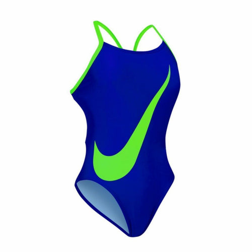 Nike Big Swoosh Women's Swimsuit - Blue Green-Swimsuit-Nike-30-SwimPath