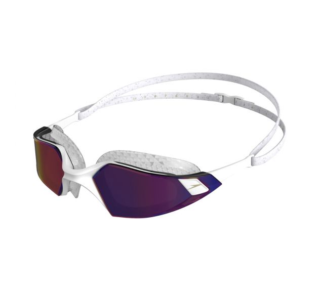 Speedo Aquapulse Pro Mirror Goggles - White/ Purple-Goggles-Speedo-SwimPath