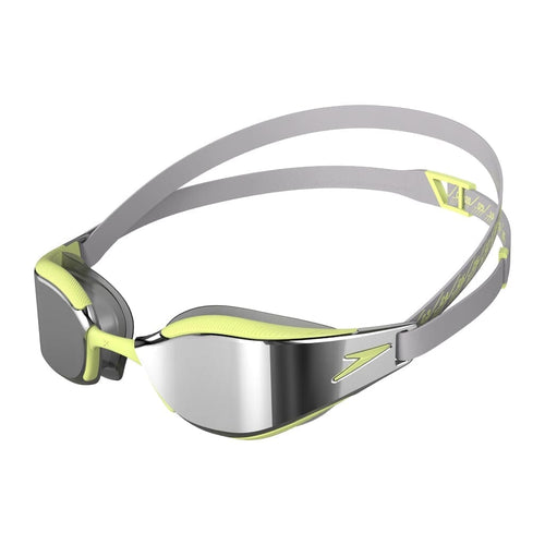 Speedo Hyper Elite Mirror Goggles - Grey/Green-Goggles-Speedo-SwimPath
