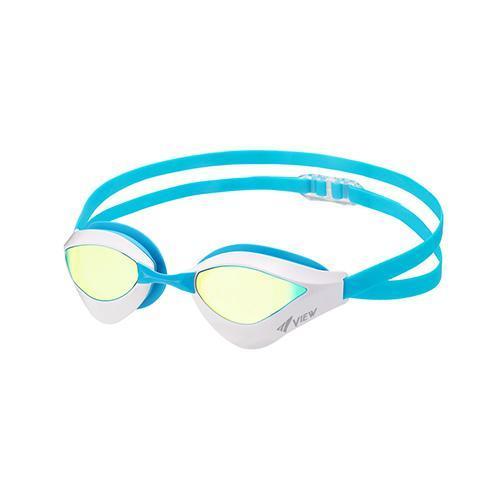 View Blade ORCA Mirrored Goggles - White/Yellow-Goggles-View-White/Yellow-SwimPath